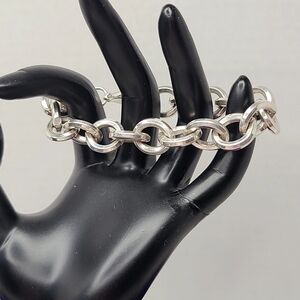 Sterling Silver Oval Link Braclet